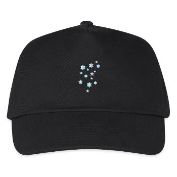 Sterne,bunt,Zeichnung,Graffiti,Malerei - Kinder Basecap - Schwarz - Vorne