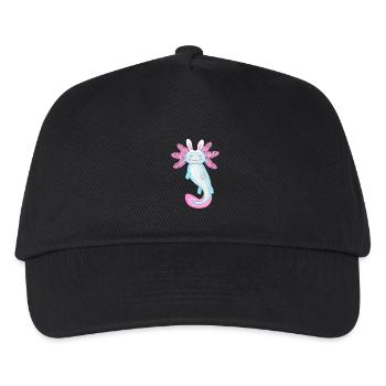 Oster-Axolotl mit Hasenohren - Kinder Basecap - Schwarz - Vorne