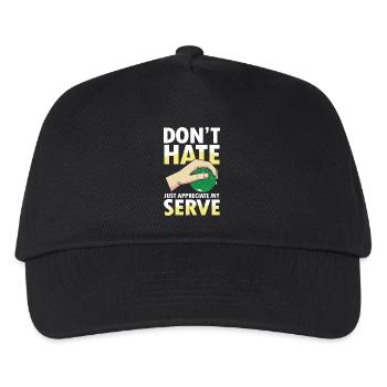 Just Appreciate My Serve - Kinder Basecap - Schwarz - Vorne