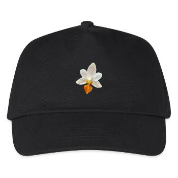 Orchid Blossom Phalaenopsis MiniMark Orchid - Kids’ Baseball Cap - black - Front