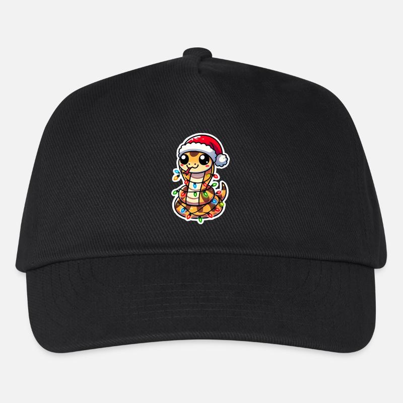 Christmas Snake Wrap - Kinder Basecap - Schwarz