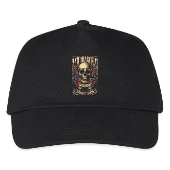 Vintage Skull & Roses Anti-Heartbeat Loveless - Kids’ Baseball Cap - black - Front