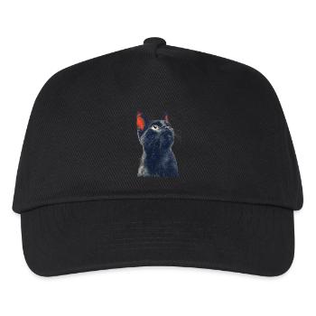 Chat noir - Casquette de baseball Enfant - noir - Devant