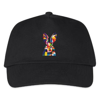 Kaninchen - Kinder Basecap - Schwarz - Vorne