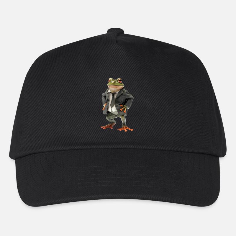 Frosch - Kinder Basecap - Schwarz