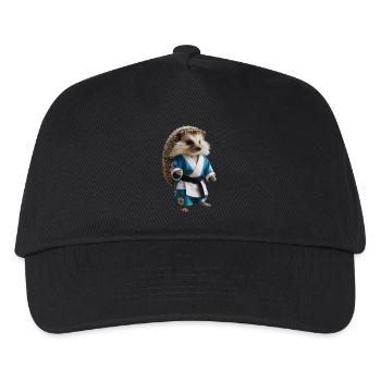 Sportlicher Igel - Kinder Basecap - Schwarz - Vorne