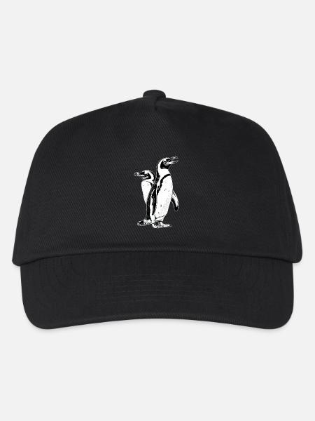 Pinguin - Kinder Basecap - Schwarz