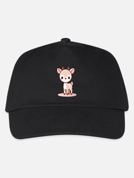 Reh - Kinder Basecap - Schwarz