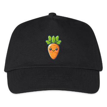 Small carrot - Kids’ Baseball Cap - black - Front