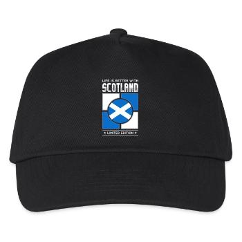 Écosse - Casquette de baseball Enfant - noir - Devant