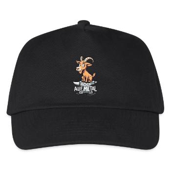Bock auf Metal - Kinder Basecap - Schwarz - Vorne