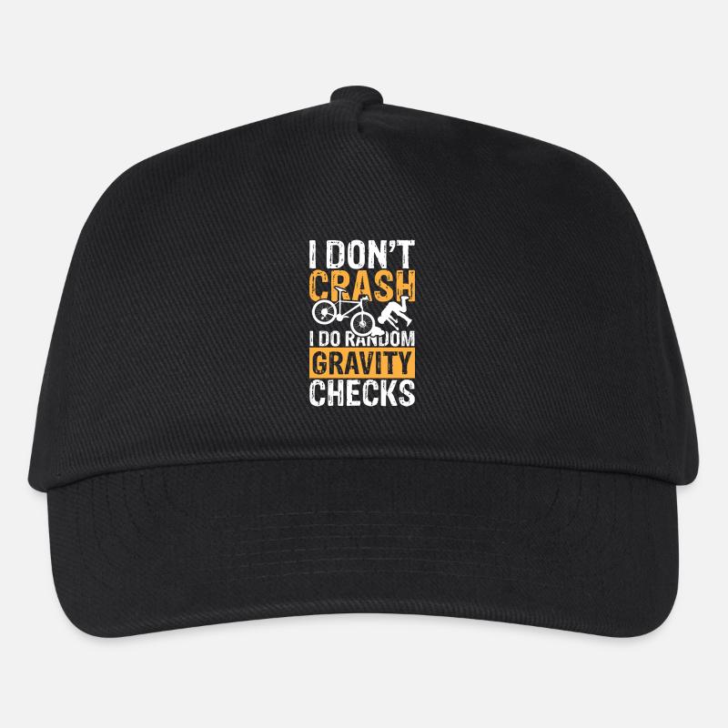 I do random gravity checks - Kinder Basecap - Schwarz
