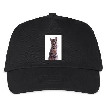 Chat Chats Chaton Chat Tigre - Casquette de baseball Enfant - noir - Devant