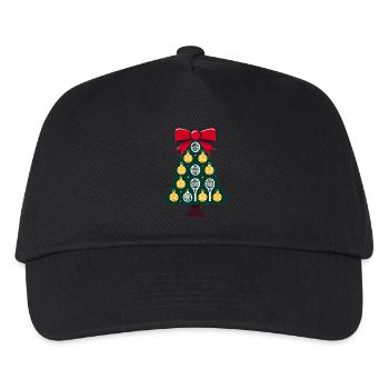 TennisConception d’arbre de Noël sur le thème - Casquette de baseball Enfant - noir - Devant