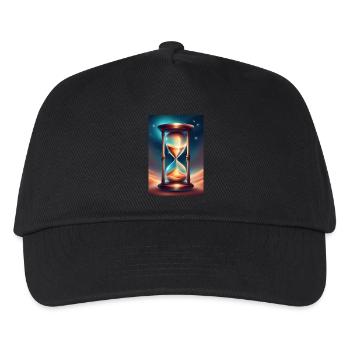 An hourglass on a desert sand - Kids’ Baseball Cap - black - Front