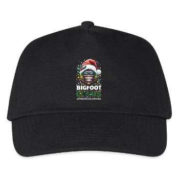 Drôle Bigfoot Claus vacances Noël amusant - Casquette de baseball Enfant - noir - Devant