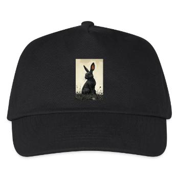 Lapin de nuit dans le brouillard - Casquette de baseball Enfant - noir - Devant