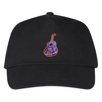 Ukulele - Kinder Basecap - Schwarz - Vorne