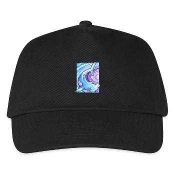 Hammerhai - Kinder Basecap - Schwarz - Vorne