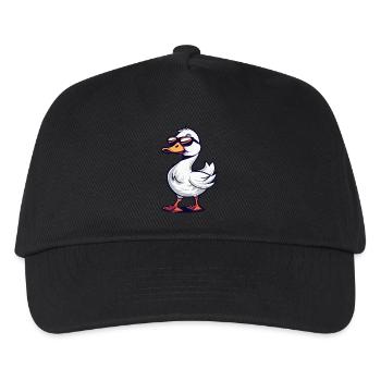 Gans Tier - Kinder Basecap - Schwarz - Vorne