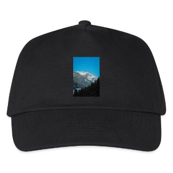 Alpen Glow On Agrafa mountain range in Greece - Kids’ Baseball Cap - black - Front
