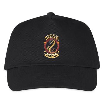 Nouvel An Chinois - Serpent 2025 - Casquette de baseball Enfant - noir - Devant
