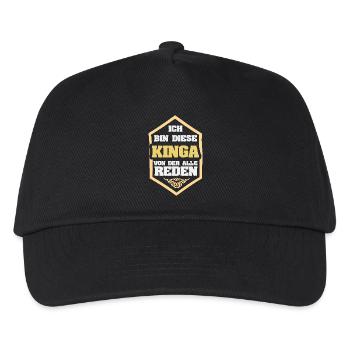 Kinga as a nickname - Kids’ Baseball Cap - black - Front