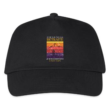 Hiking Gift Retreat Full-time hiker - Kids’ Baseball Cap - black - Front