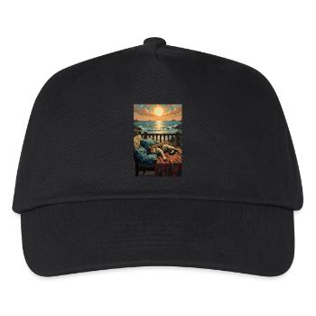 Belle image d’un chat au repos - Casquette de baseball Enfant - noir - Devant