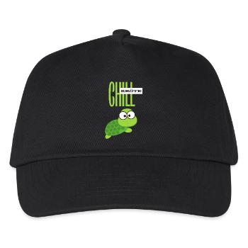 Chill Kröte für Chiller - Kinder Basecap - Schwarz - Vorne