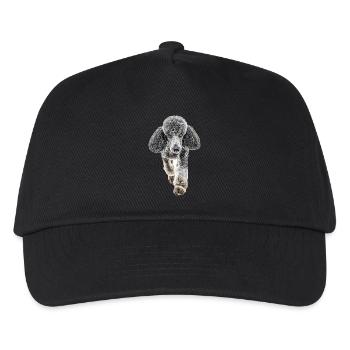 Pudel - Kinder Basecap - Schwarz - Vorne