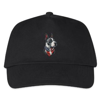 Bullterrier - Kinder Basecap - Schwarz - Vorne