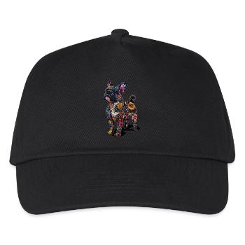 Bulldogge - Kinder Basecap - Schwarz - Vorne