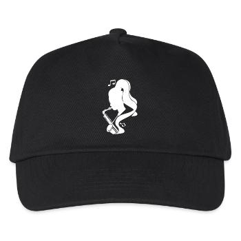 Saxophonist Sketch - Kids’ Baseball Cap - black - Front
