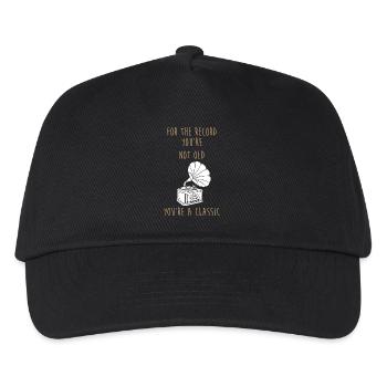 Vinyl - Kinder Basecap - Schwarz - Vorne