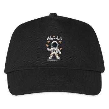 Astro Nuts Astronaut Nüsse für einen Astronauten - Kinder Basecap - Schwarz - Vorne