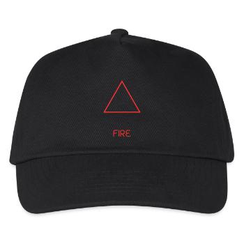 Élément Du Feu - Casquette de baseball Enfant - noir - Devant