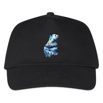 Panda - Kinder Basecap - Schwarz - Vorne