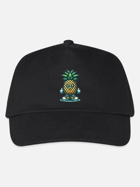 Cute pineapple - Kids’ Baseball Cap - black