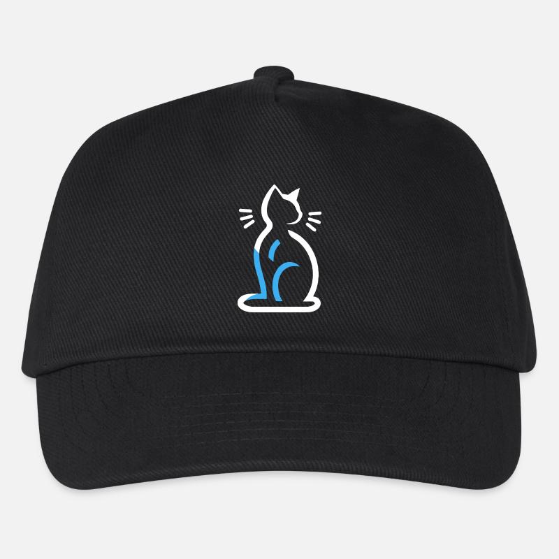 Haustier-Symbol Haustier - Kinder Basecap - Schwarz