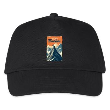 Vous pouvez me trouver à la montagne - Casquette de baseball Enfant - noir - Devant