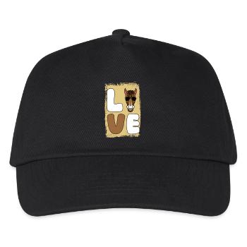 Riding Horse - Kids’ Baseball Cap - black - Front