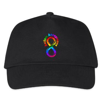Not Less Autism Acceptance - Kids’ Baseball Cap - black - Front