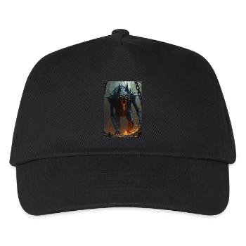 Amun-Heh, goldener Gott der Ewigkeit, sitzt auf einem Kosmos - Kinder Basecap - Schwarz - Vorne