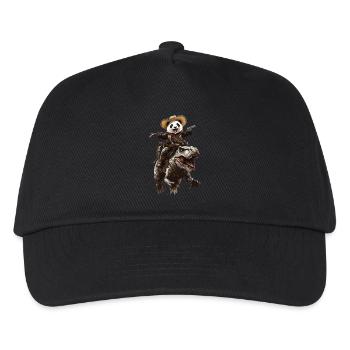 Panda - Kinder Basecap - Schwarz - Vorne