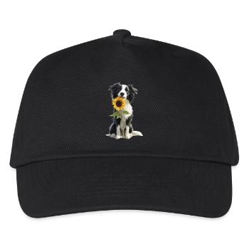 Border Collie - Kinder Basecap - Schwarz - Vorne