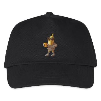 Banane - Kinder Basecap - Schwarz - Vorne