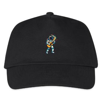 Cosmic Jam – Astronaut Rockt - Kinder Basecap - Schwarz - Vorne