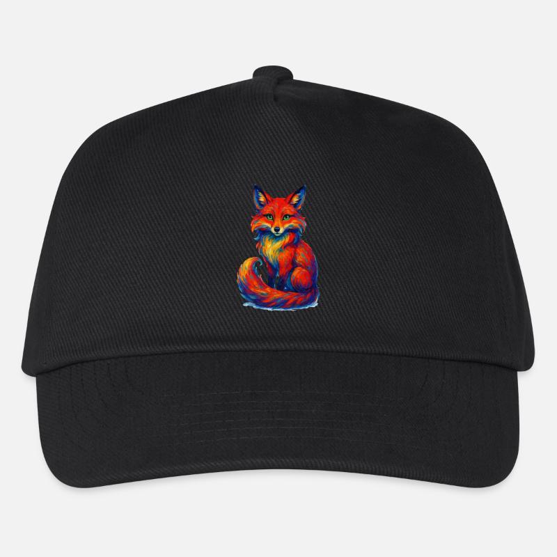 fuchs tier - Kinder Basecap - Schwarz