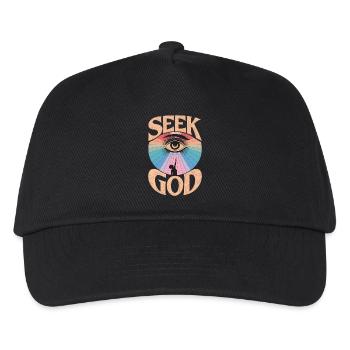 Seek God - Faithful Design - Kids’ Baseball Cap - black - Front